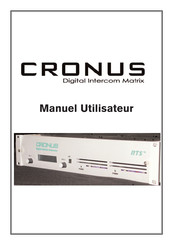 Telex Communications RTS CRONUS Manuel Utilisateur