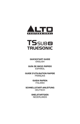 Alto Professional TS SUB12 TRUESONIC Guide D'utilisation Rapide