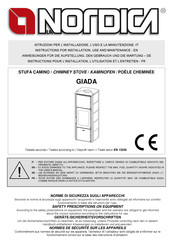 Nordica Giada Instructions Pour L'installation, L'utilisation Et L'entretien