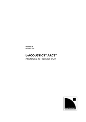 L-Acoustics ARCS Manuel Utilisateur