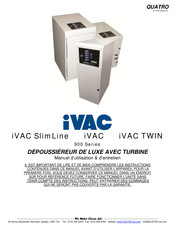 Quatro iVAC TWIN Manuel D'utilisation Et D'entretien