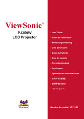 ViewSonic PJ359W Guide De L'utilisateur