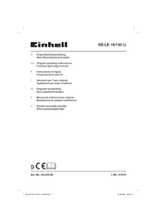 EINHELL GE-LE 18/190 Li Instructions D'origine
