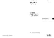 Sony VPL-VW365ES Guide De Référence Rapide