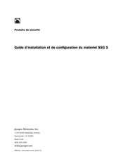 Juniper Networks SSG 5 Guide D'installation Et De Configuration