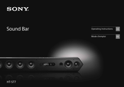 Sony HT-ST7 Mode D'emploi