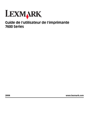 Lexmark 7600 Série Guide De L'utilisateur