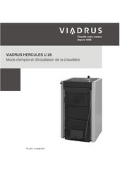 Viadrus HERCULES U 26 Mode D'emploi Et D'installation