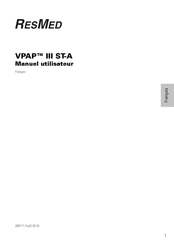 ResMed VPAP III ST-A Manuel Utilisateur