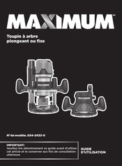 Maximum 054-2433-0 Guide D'utilisation