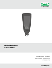 MSA LUNAR Instructions D'utilisation