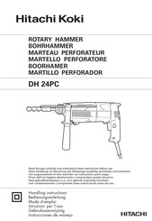 Hitachi Koki DH 24PC Mode D'emploi