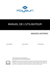 Kaysun AMAZON UNITARIO K2UF-560 DN3 Manuel De L'utilisateur