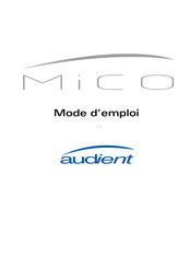 Audient MiCO Mode D'emploi