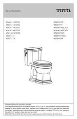 Toto MS814224CEF Manuel D'installation