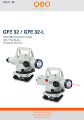QEO GFE 32-L Mode D'emploi