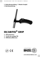 Abicor Binzel SR-ABITIG GRIP Mode D'emploi