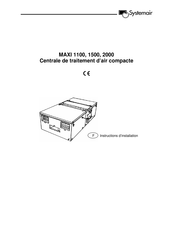 SystemAir MAXI 1500 Instructions D'installation