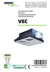 AERMEC VEC Manuel D'utilisation Et D'installation