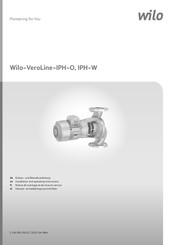 Wilo VeroLine-IPH-O Notice De Montage Et De Mise En Service