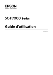 Epson SureColor SC-F7000 Série Guide D'utilisation