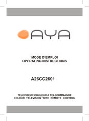 AYA A26CC2601 Mode D'emploi