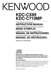 Kenwood KDC-C719MP Mode D'emploi
