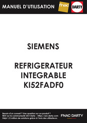 Siemens KI52F Série Notice D'utilisation