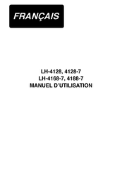 JUKI LH-4128 Manuel D'utilisation
