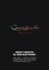 GREAT LENGTHS GL 3200 ELECTRONIC Mode D'emploi