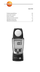 TESTO 540 Mode D'emploi