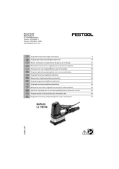 Festool DUPLEX LS 130 EQ Notice D'utilisation D'origine