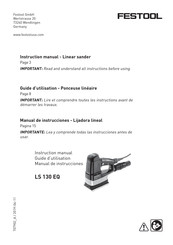 Festool LS 130 EQ Guide D'utilisation