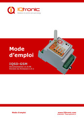 iQtronic IQSD-GSM Mode D'emploi