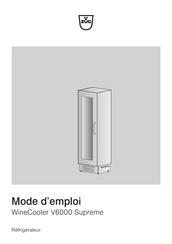 V-ZUG WineCooler V6000 Supreme Mode D'emploi