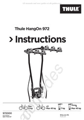 Thule 972000 Manuel D'instructions