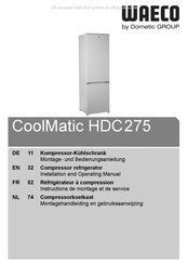 Dometic HDC275 Instructions De Montage Et De Service
