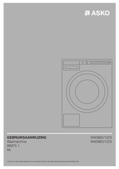 Asko W4096 1 Série Notice D'utilisation