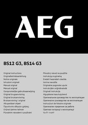 AEG BS12 G3 Notice Originale