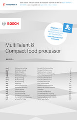 Bosch MultiTalent 8 MC812M865 Mode D'emploi