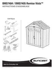 Suncast Design Brilliant Remise Vista BMS7404 Instructions D'assemblage