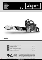 Scheppach CSP50 Traduction Des Instructions D'origine