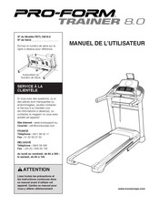 Pro-Form TRAINER 8.0 Manuel De L'utilisateur