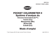 Hach POCKET COLORIMETER II Mode D'emploi