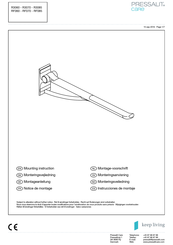 Pressalit Care R3070 Notice De Montage