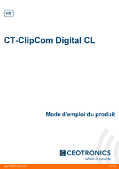 CeoTronics CT-ClipCom Digital CL Mode D'emploi