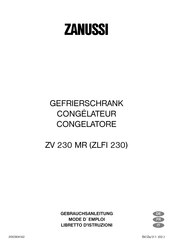 Zanussi ZV 230 MR Mode D'emploi
