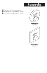 Hansgrohe ShowerSelect 15743 1 Série Instructions De Montage / Mode D'emploi / Garantie