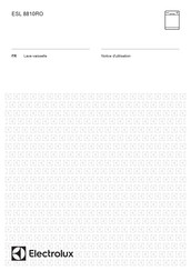 Electrolux ESL 8810RO Notice D'utilisation