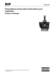 Atlas Copco DIP 35 Prescriptions De Sécurité Et Instructions Pour L'opérateur